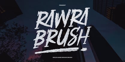 Rawra Brush Font Poster 1