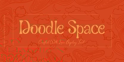 Doodle Space Font Poster 1