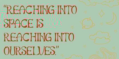 Doodle Space Font Poster 2