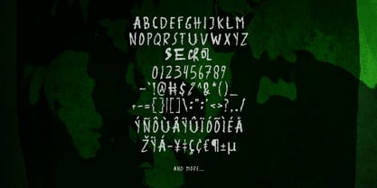 MC Escorz Horors Font Poster 7