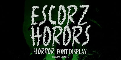 MC Escorz Horors Font Poster 1