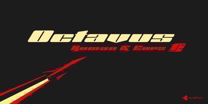 Octavus Slanted Font Poster 1