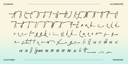 Aloniah Font Poster 14