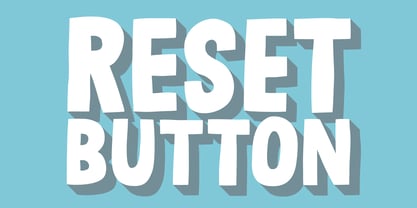 Reset Button Font Poster 1