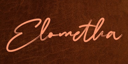 Elometha Font Poster 1