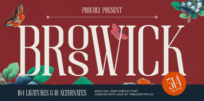 Broswick Font Poster 1