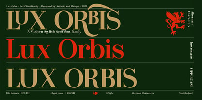 Lux Orbis Font Poster 4