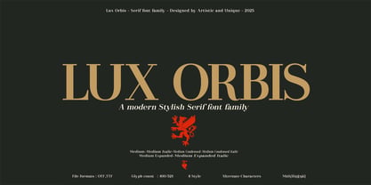 Lux Orbis Font Poster 2