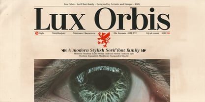 Lux Orbis Font Poster 1