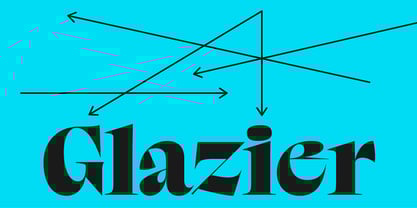 Glazier Font Poster 1