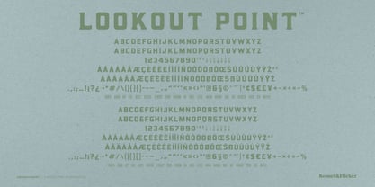 Lookout Point Font Poster 15