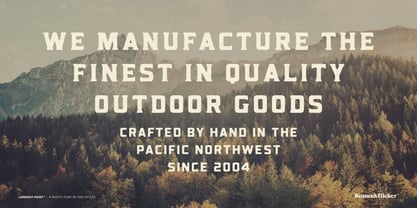 Lookout Point Font Poster 4