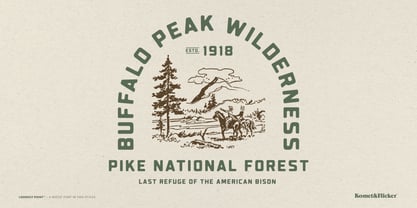 Lookout Point Font Poster 12