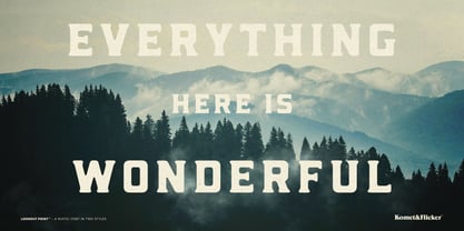 Lookout Point Font Poster 11