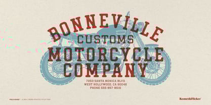 Field House Font Poster 2