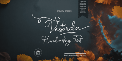 Vestardia Font Poster 1