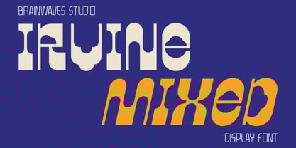 Irvine Mixed Font Poster 1