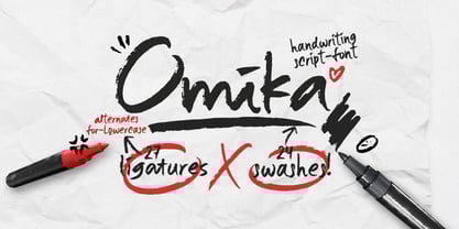 Omika Font Poster 9
