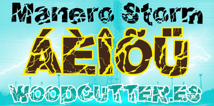 Manero Storm Font Poster 4