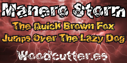 Manero Storm Font Poster 2