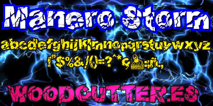 Manero Storm Font Poster 7