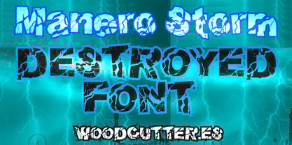 Manero Storm Font Poster 1