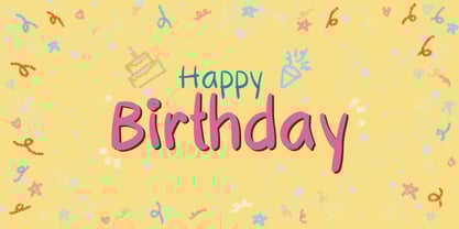 Wiggle Words Font Poster 2