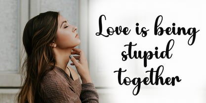 Hutary Script Font Poster 2