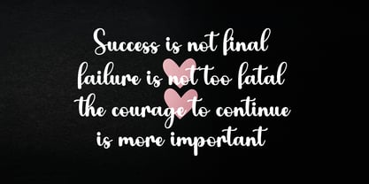 Hutary Script Font Poster 7