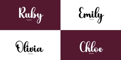 Hutary Script Font Poster 5