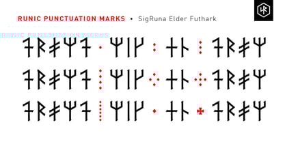 SigRuna Elder Futhark Font Poster 8