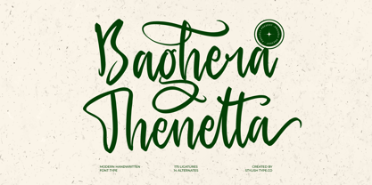 Baghera Thenetta Font Poster 1