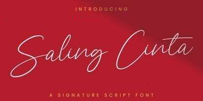 Saling Cinta Font Poster 1