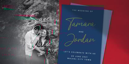 Saling Cinta Font Poster 5