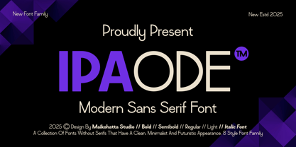 Ipaode Font Poster 1