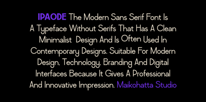 Ipaode Font Poster 3