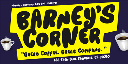 Peanut Party Font Poster 2