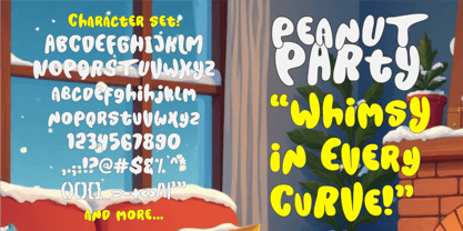 Peanut Party Font Poster 5
