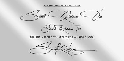 Smooth Radiance Font Poster 5