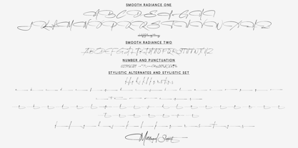 Smooth Radiance Font Poster 12