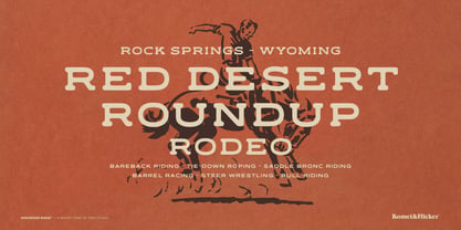 Highwood Ridge Font Poster 9