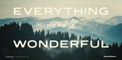 Highwood Ridge Font Poster 10