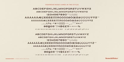Highwood Ridge Font Poster 14