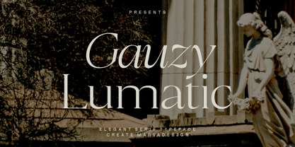 Gauzy Lumatic Font Poster 1