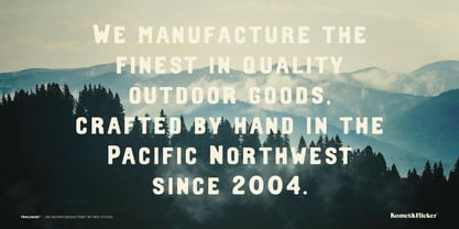 Trailhead Font Poster 6