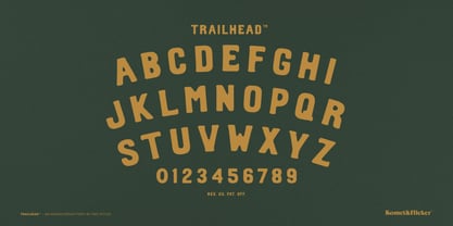 Trailhead Font Poster 13