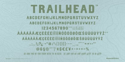 Trailhead Font Poster 15