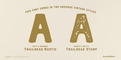Trailhead Font Poster 14