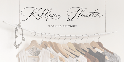 Konesta Calligraphy Script Font Poster 2