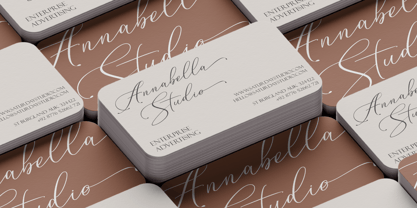 Konesta Calligraphy Script Font Poster 7